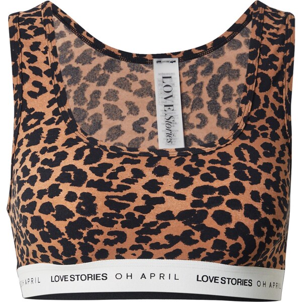 OH APRIL Podprsenka Rika hnedá / čierna / biela 65881601