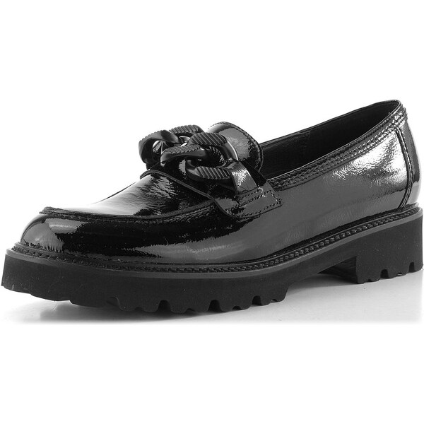 Gabor lakované mokasíny čierne 75.240.97 65612057