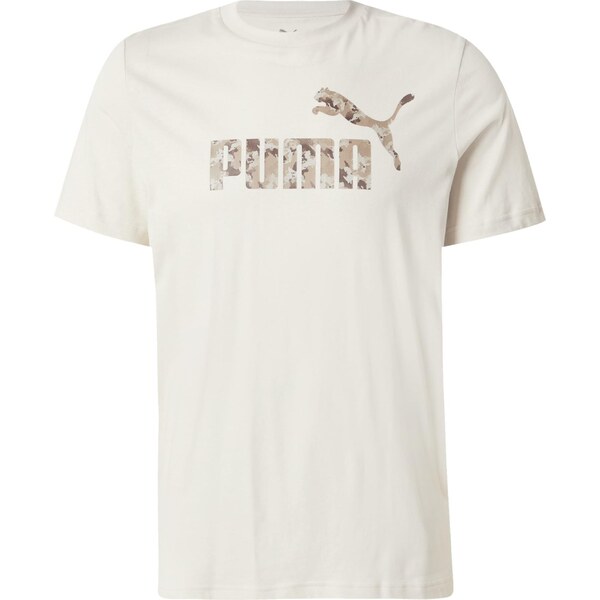 PUMA Funkčné tričko ESS krémová / hnedá / svetlohnedá 64883029