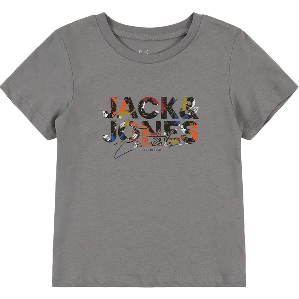 JACK & JONES MINI Tričko JJGEPLAS modrá / sivá / oranžová / čierna 65659011