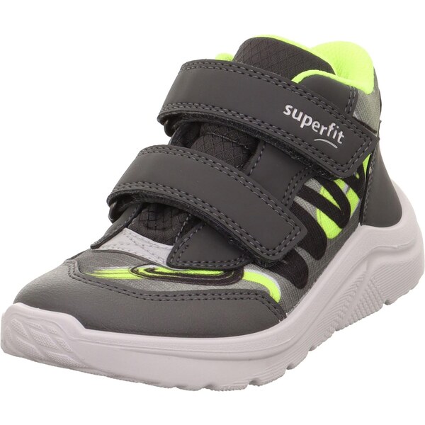 SUPERFIT Tenisky KICKS sivá / jablková / čierna 64890590