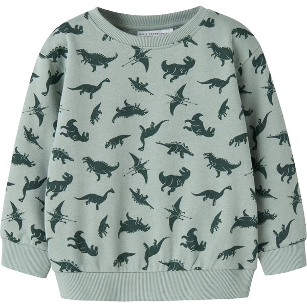 NAME IT Mikina NMMVIFELIX pastelovo zelená / tmavozelená 64927389