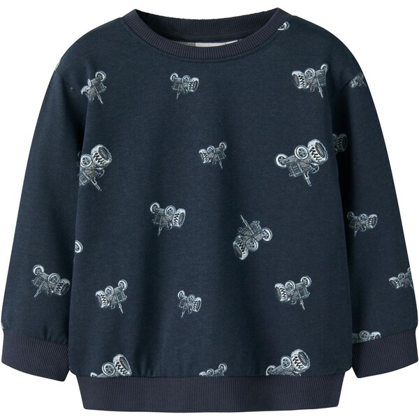 NAME IT Mikina NMMVIFELIX námornícka modrá / sivá / biela 64927390