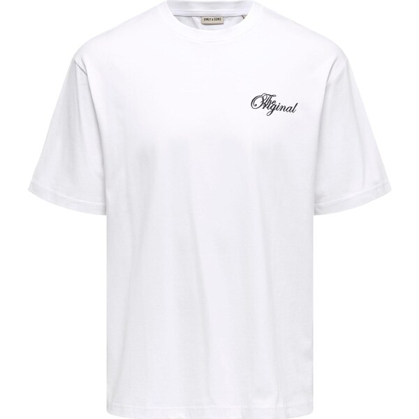 Only & Sons Tričko ONSNATHAN čierna / biela 64866252