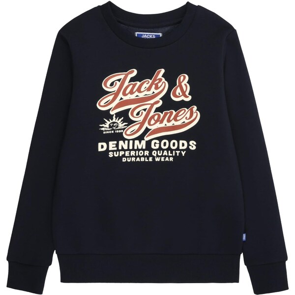 Jack & Jones Junior Mikina tmavomodrá / hrdzavohnedá / biela 65659269