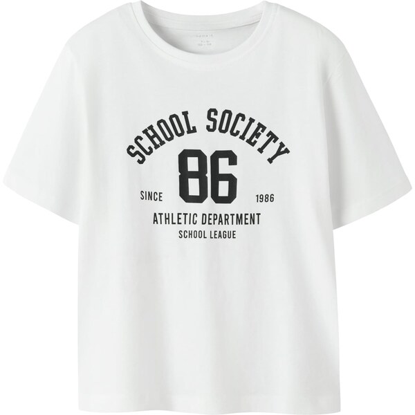 NAME IT Tričko NKFLAISA čierna / biela 65659212