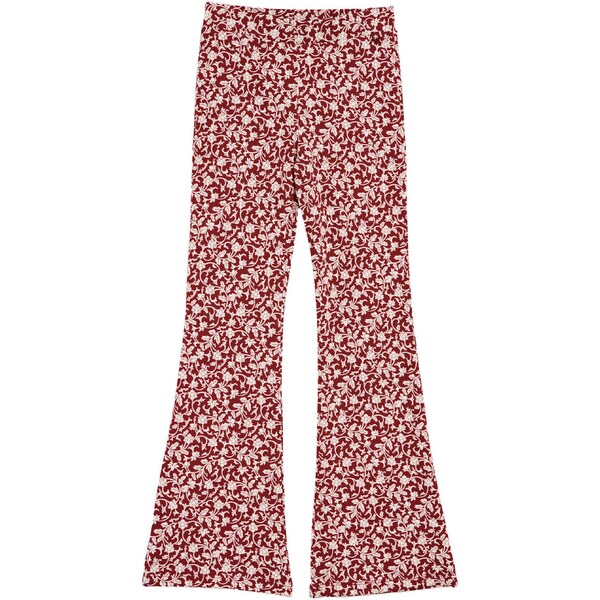 WE Fashion Nohavice burgundská / biela 65884086