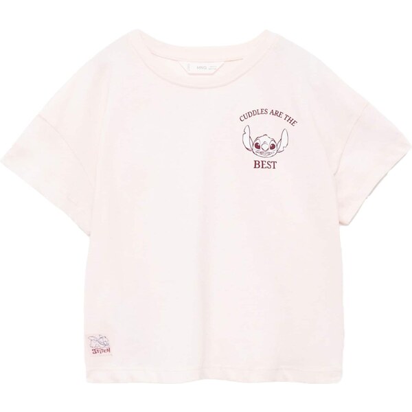 MANGO KIDS Tričko STIBEST ružová / burgundská / biela 65886326