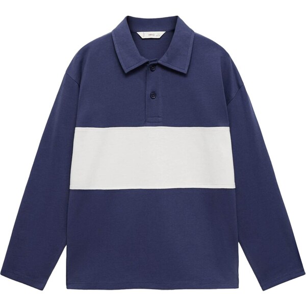 MANGO KIDS Tričko FOREHAND krémová / námornícka modrá 65659188