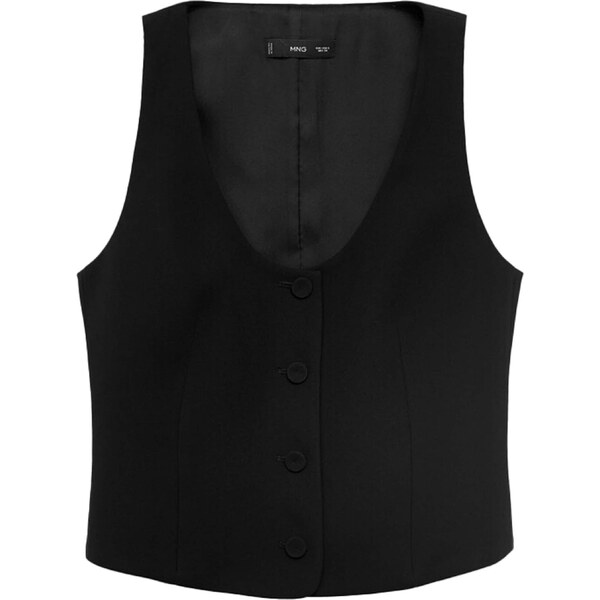 MANGO Vesta k obleku Iguana čierna 65886354