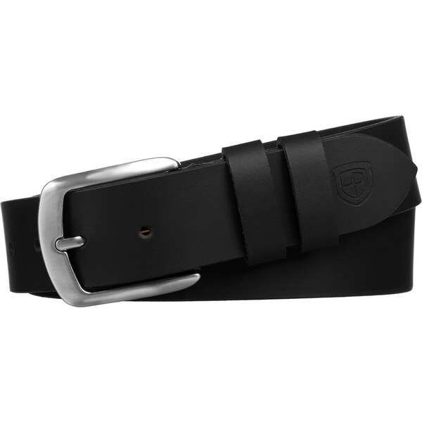 Elegantný čierny pánsky kožený opasok z prírodnej kože - Peterson 64866782