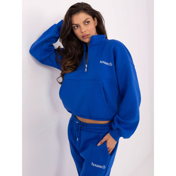 BASIC Modrá dámska oversize tepláková súprava EM-KMPL-708.16-blue 29385997
