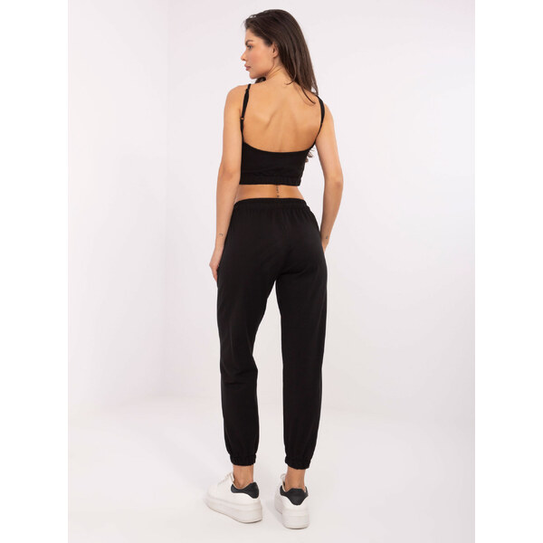 BASIC Čierna dámska súprava topu a nohavíc EM-KMPL-601.66-black 25544011
