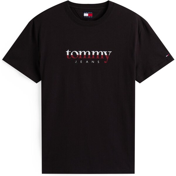 Tommy Jeans Tričko vínovo červená / čierna / biela 64875476