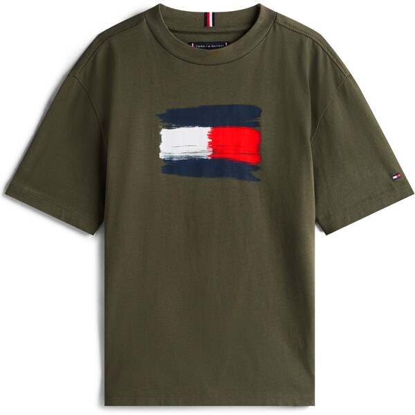 TOMMY HILFIGER Tričko námornícka modrá / olivová / červená / biela 64875487