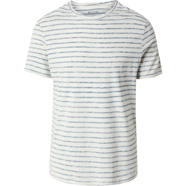 MUSTANG Tričko Austin nebielená / modrá melírovaná 64875571