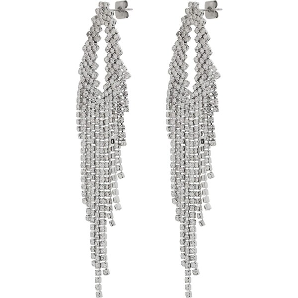 ABOUT YOU Náušnice strieborná / priehľadná 65043483