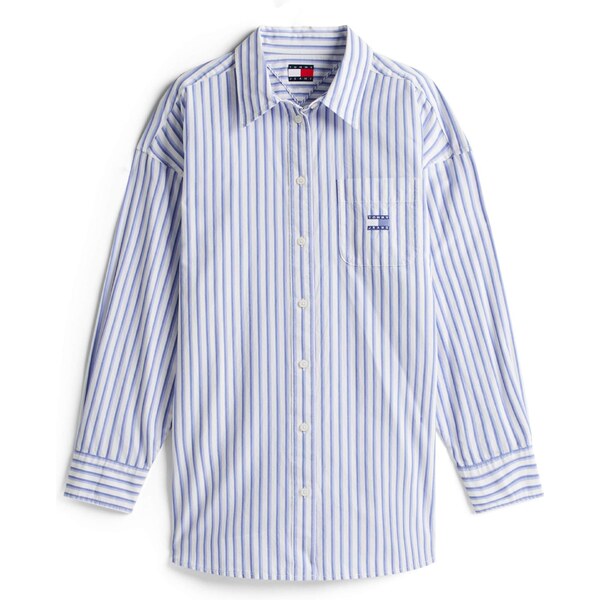 Tommy Jeans Blúzka modrá / modrosivá / biela 64875468