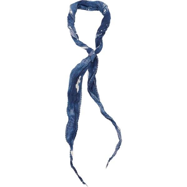 Pull&Bear Šál PALUELO modrá / biela 65216060