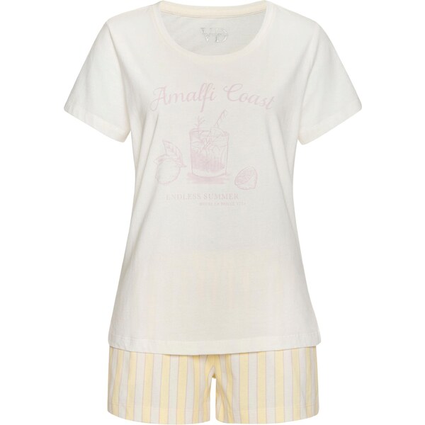 VIVANCE Kraťasy žltá / ružová / biela ako vlna 65645652