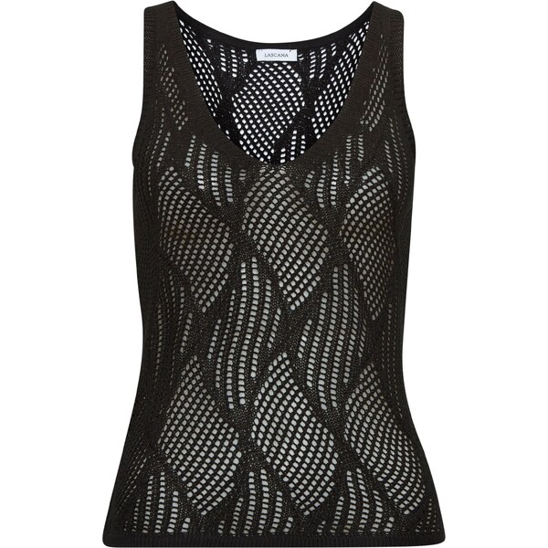 LASCANA Vyšívaný top čierna 65651071