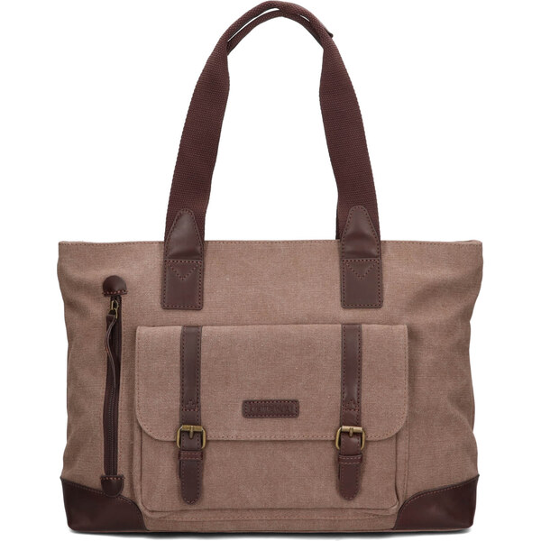 Väčšia dámska kabelka Katana Rotta - svetlo hnedá 65912340