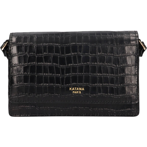 Kožená dámska crosbody kabelka Katana Tinja - čierna 65912346