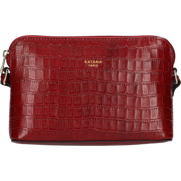 Kožená dámska crosbody kabelka Katana Sini - červená 65912343