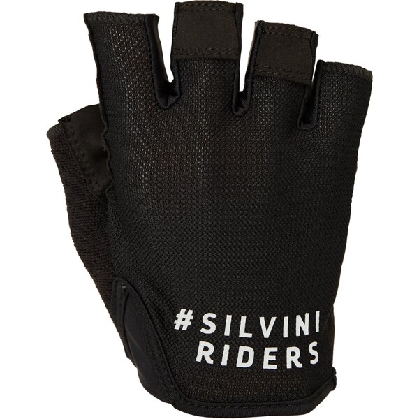 Unisex cyklistické rukavice Silvini Varena čierna/sivá 64883408