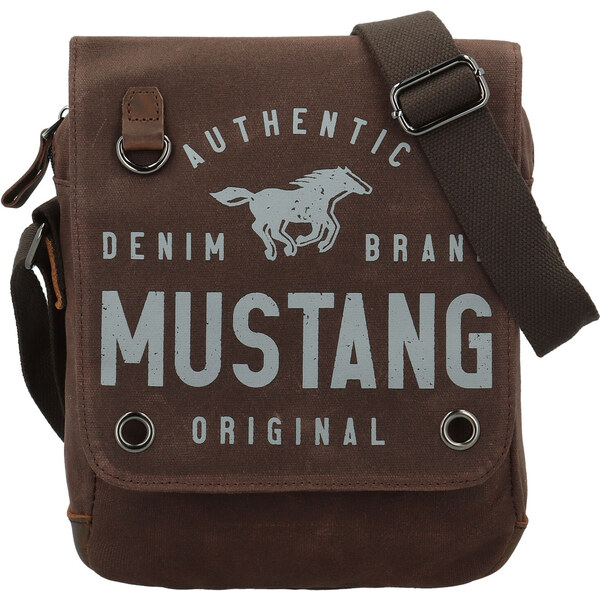 Pánska crossbody taška hnedá - Mustang Roger hnedá 64891027