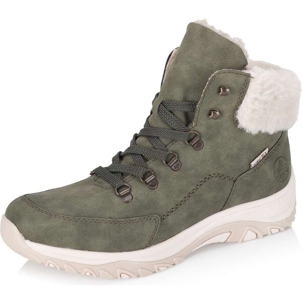 Dámska členková obuv RIEKER M9610-54 zelená W5 64887071