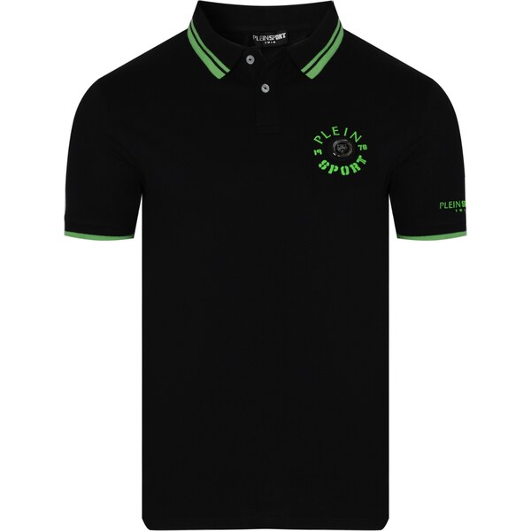 PLEIN SPORT Iconic Roar Black polo tričko 64888870