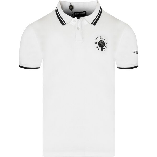 PLEIN SPORT Iconic Roar White polo tričko 64888869