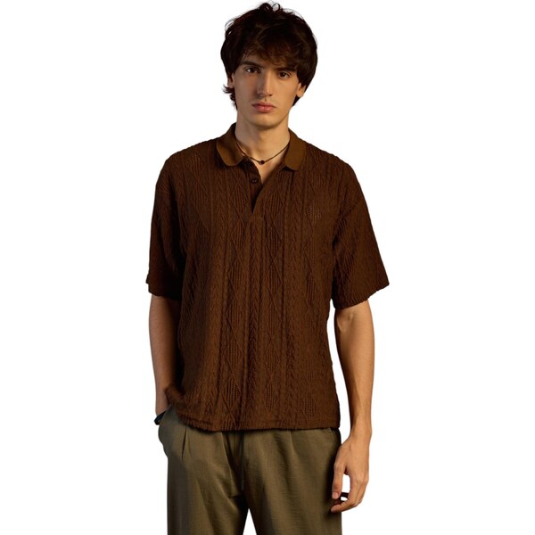 Campus Sutra Tričko hnedá 64960519