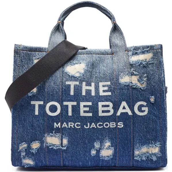 Marc Jacobs Džínsová shopper kabelka The Rip and Repair Denim Medium 64827843