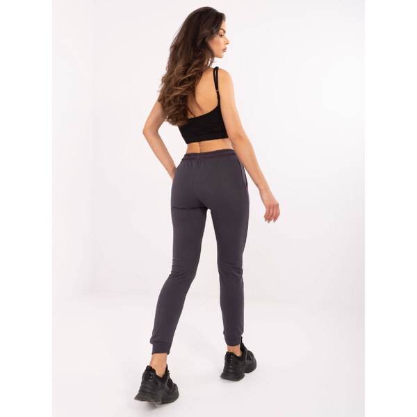 BASIC FEEL GOOD Tmavosivé štýlové tepláky B-006.93-dark grey 34496659