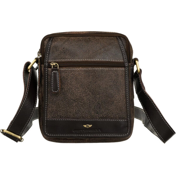 Pánska kožená business taška hnedá - Peterson Kirilo hnedá 66095644