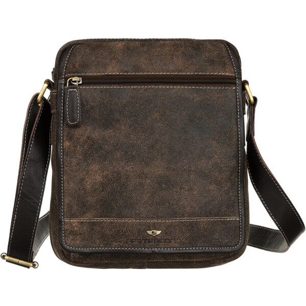 Pánska kožená business taška hnedá - Peterson Joram hnedá 66095642