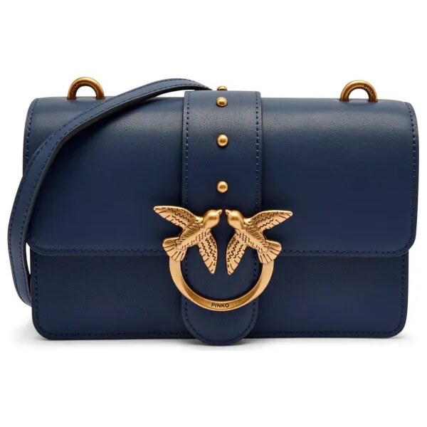 Pinko Kožená crossbody kabelka LOVE ONE MINI 64835254