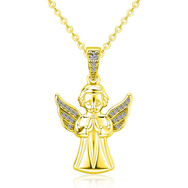 Olivie Stříbrný náhrdelník ANDĚL GOLD 9821 65048870