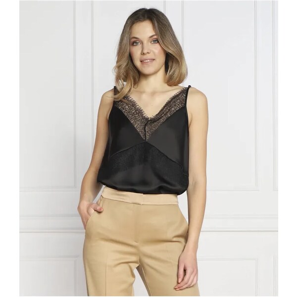 BOSS BLACK Saténový top Ilacea | Regular Fit 37055176
