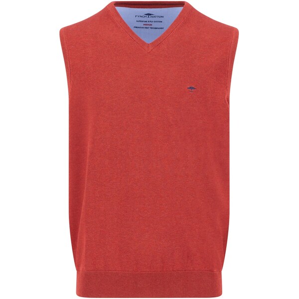 Pánska oranžovo-červená bavlnená vesta FYNCH-HATTON 64896821
