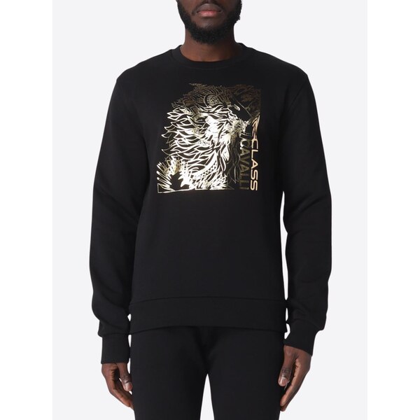 CAVALLI CLASS Golden Chest Black mikina 64897227