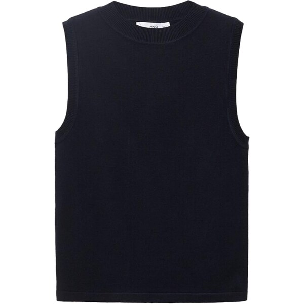 MANGO Vyšívaný top ALMIBI námornícka modrá 65886384