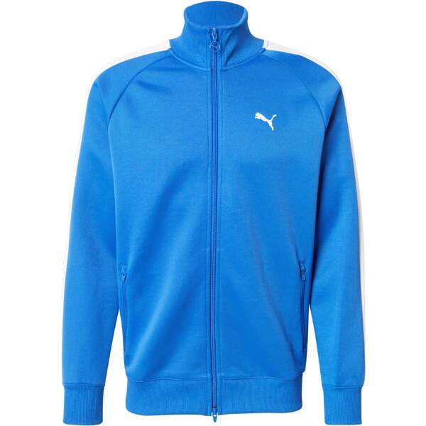 PUMA Tréningová bunda T7 Always On azúrová / biela 65659255