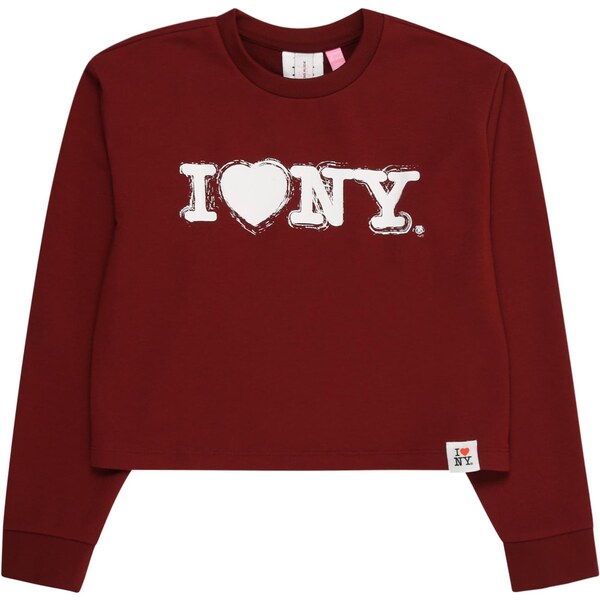 Vero Moda Girl Mikina VMNEWYORK hrdzavohnedá / biela 65886561