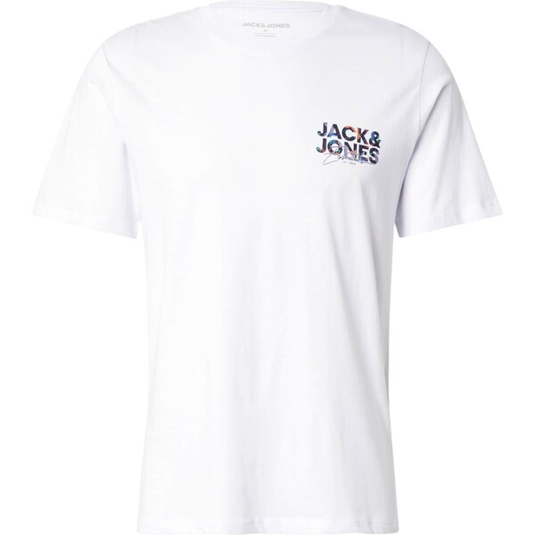 JACK & JONES Tričko JJGEPLAS oranžová / čierna / biela 64898185