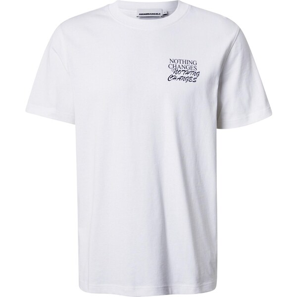 ARMEDANGELS Tričko MAARKOS CHANGES námornícka modrá / biela 64897991