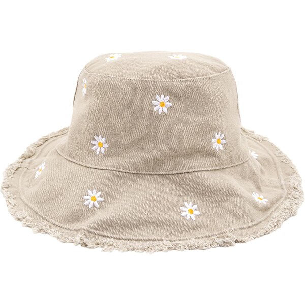 Pull&Bear Klobúk tmelová / karí / biela 65678748