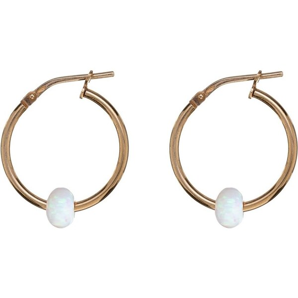 Alisia Pozlátené náušnice kruhy so syntetickým opálom AL4987.01.000 66592631